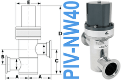 Pneumatic Inline Valve NW40 Ports (PIV - NW40 - OS) - Chemtech Scientific Incorporated