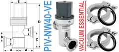 Pneumatic Inline Valve NW40 Ports (PIV - NW40 - VE) - Chemtech Scientific Incorporated