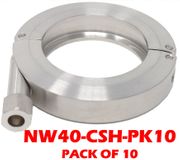 Stainless Hex Nut CNC Clamps Fits NW40 NW40 - CSH - PK10 - Chemtech Scientific Incorporated