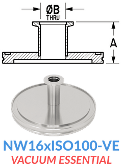 Straight Reducer (NW16xISO100 - VE) - Chemtech Scientific Incorporated