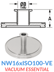 Straight Reducer (NW16xISO100 - VE) - Chemtech Scientific Incorporated