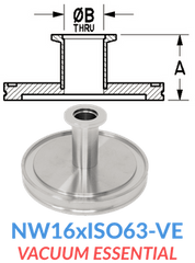 Straight Reducer (NW16xISO63 - VE) - Chemtech Scientific Incorporated