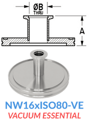 Straight Reducer (NW16xISO80 - VE) - Chemtech Scientific Incorporated