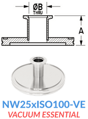 Straight Reducer (NW25xISO100 - VE) - Chemtech Scientific Incorporated