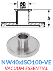 Straight Reducer (NW40xISO100 - VE) - Chemtech Scientific Incorporated