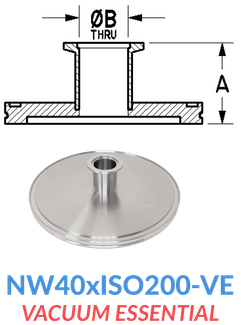Straight Reducer (NW40xISO200-VE)