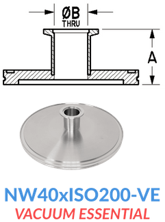 Straight Reducer (NW40xISO200-VE)