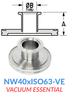 Straight Reducer (NW40xISO63-VE)