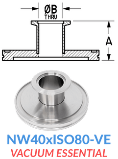 Straight Reducer (NW40xISO80-VE)