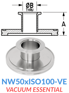 Straight Reducer (NW50xISO100-VE)