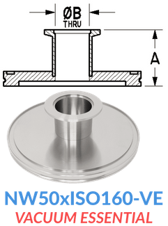 Straight Reducer (NW50xISO160 - VE) - Chemtech Scientific Incorporated
