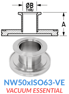 Straight Reducer (NW50xISO63 - VE) - Chemtech Scientific Incorporated