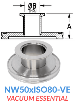 Straight Reducer (NW50xISO80-VE)