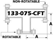 Tee, 1.33" OD Conflat 133-075-CFT