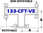 Tee, 1.33" OD Conflat 133-CFT-VE