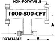 Tee, 10.00" OD Conflat 1000 - 800 - CFT - Chemtech Scientific Incorporated