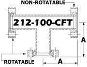 Tee, 2.12" OD Conflat 212 - 100 - CFT - Chemtech Scientific Incorporated