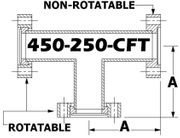 Tee, 4.50" OD Conflat 450-250-CFT