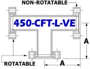 Tee, 4.50" OD Conflat (Long) 450-CFT-L-VE