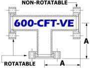 Tee, 6.00" OD Conflat 600-CFT-VE