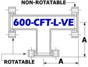 Tee, 6.00" OD Conflat (Long) 600 - CFT - L - VE - Chemtech Scientific Incorporated