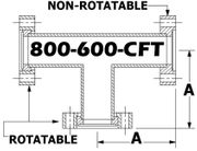 Tee, 8.00" OD Conflat 800 - 600 - CFT - Chemtech Scientific Incorporated