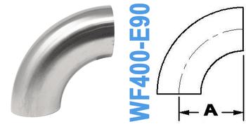 Tube OD: 4.00" 90° Radius Elbow (WF400 - E90) - Chemtech Scientific Incorporated
