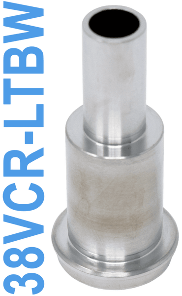 VCR Style Weld Gland - 3/8" Tube Size 38VCR-LTBW