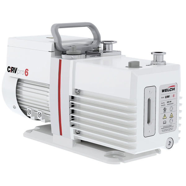 Welch 3062-01 CRVpro 6, 220-240V, 60Hz, 1Ph,NW16, w/5/8-3/4" Hose barb, w/UK, Schuko and US plug , 4.2 CFM