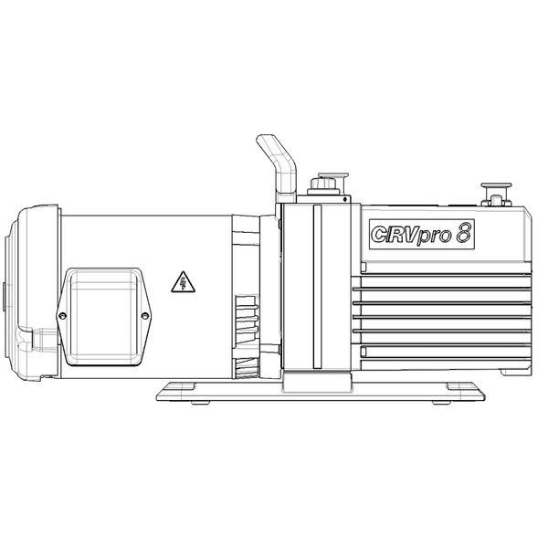 Welch 3087T-01 CRVpro8, with 3 phase Motor, 208-230/460V 60 Hz or 190/380V 50 Hz, 5.6 CFM