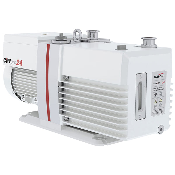 Welch 3242-01 CRVpro 24, 220-240V, 50/60Hz, 1Ph,NW25 w/5/8" to 3/4" ID Hose Barb. UK, Schuko and US plugs, 18.3 CFM