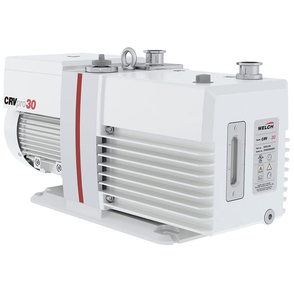 Welch 3302-01 CRVpro 30, 220-240V, 60Hz, 1Ph,NW25 w/5/8" to 3/4" ID Hose Barb. UK, Schuko and US plugs, 22.1 CFM