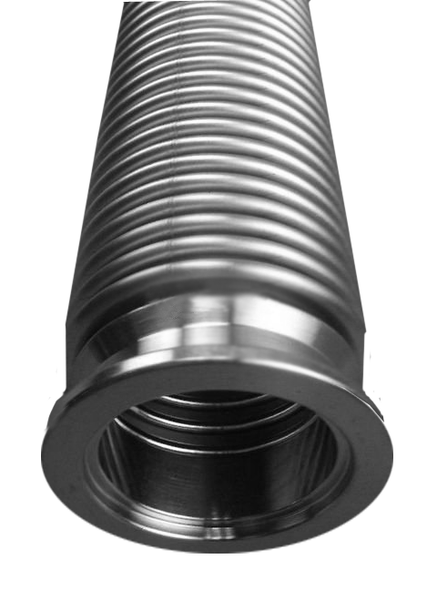 NW40 X 40" Bellows Hose Fitting .009 Wall Thickness 304 Stainless Steel - Chemtech Scientific