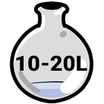 10 to 20 liter Rotary Flask