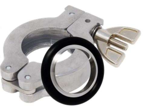CSNW25-CW-SRV NW 25 aluminum hinged clamp with stainless centering ring