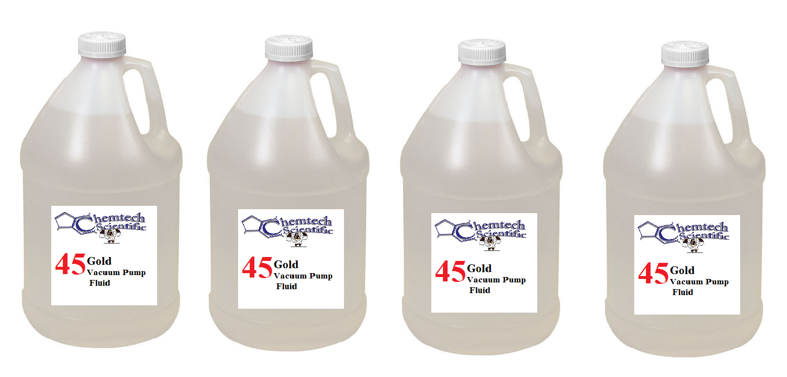 CS 45 Gold Vacuum Fluid Case of four, 4 liter bottles - Chemtech Scientific