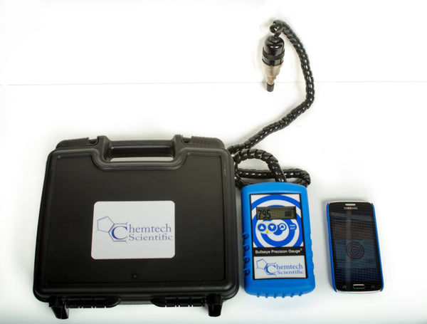 Chemtech Scientific Bullseye Bluetooth Vacuum Gauge with Kit