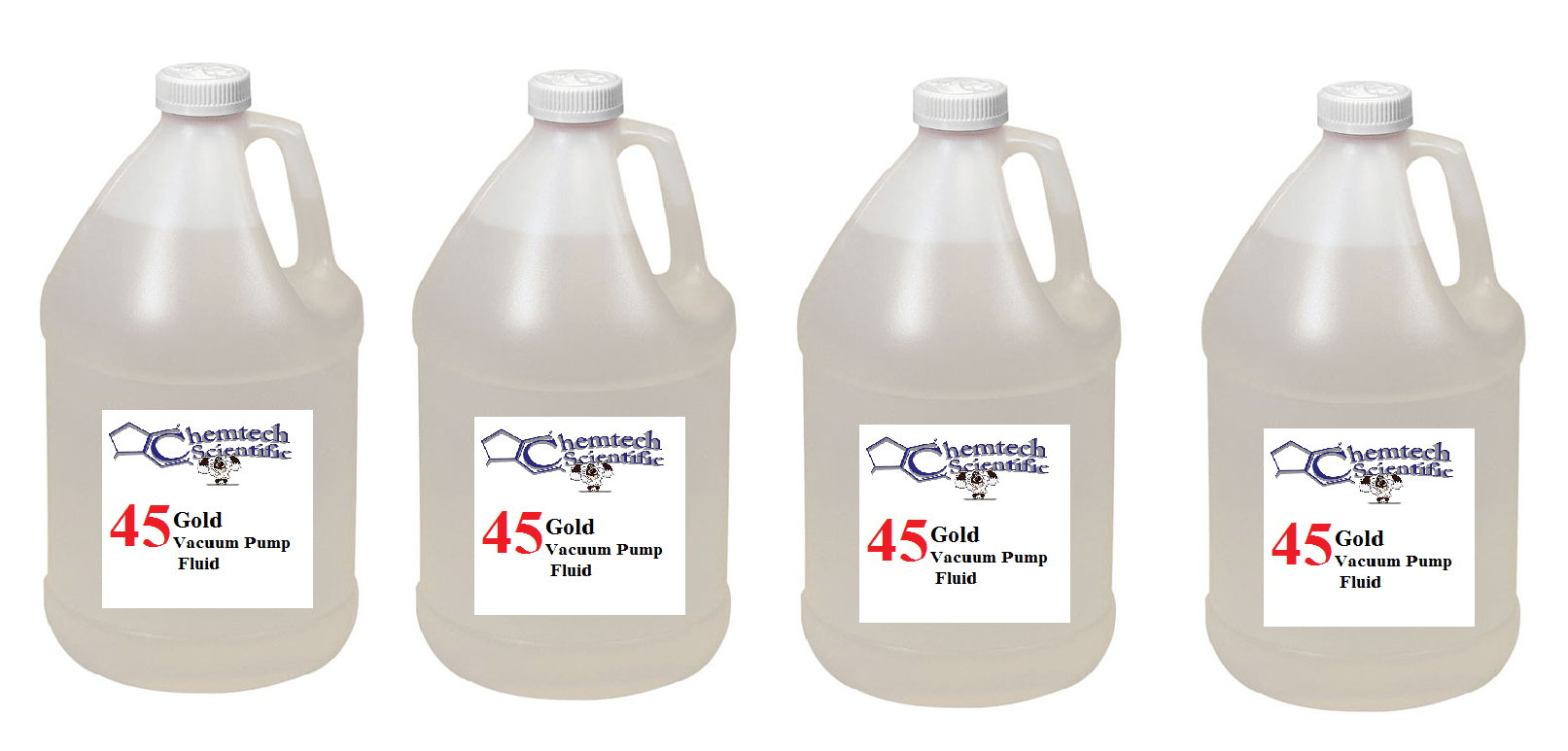 CS 45 Gold Vacuum Fluid Case of four, 4 liter bottles - Chemtech Scientific Incorporated