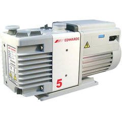 Edwards RV5 Two Stage Rotary Vane Vacuum Pump with 4.1 CFM, designed for 115/230V 1-Phase operation.