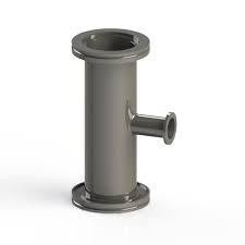 NW16 X NW50 X NW50 304 Stainless Steel Adaptive Tee - Chemtech Scientific Incorporated