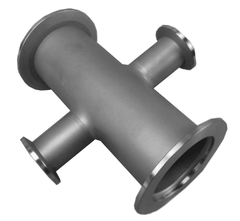 NW40 X NW40 X NW50 X NW50 304 Stainless Steel Adaptive Cross - Chemtech Scientific Incorporated