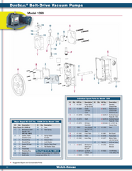 Welch 1399K-03 MINOR REPAIR KIT, for 1399 Vacuum Pump - Chemtech Scientific