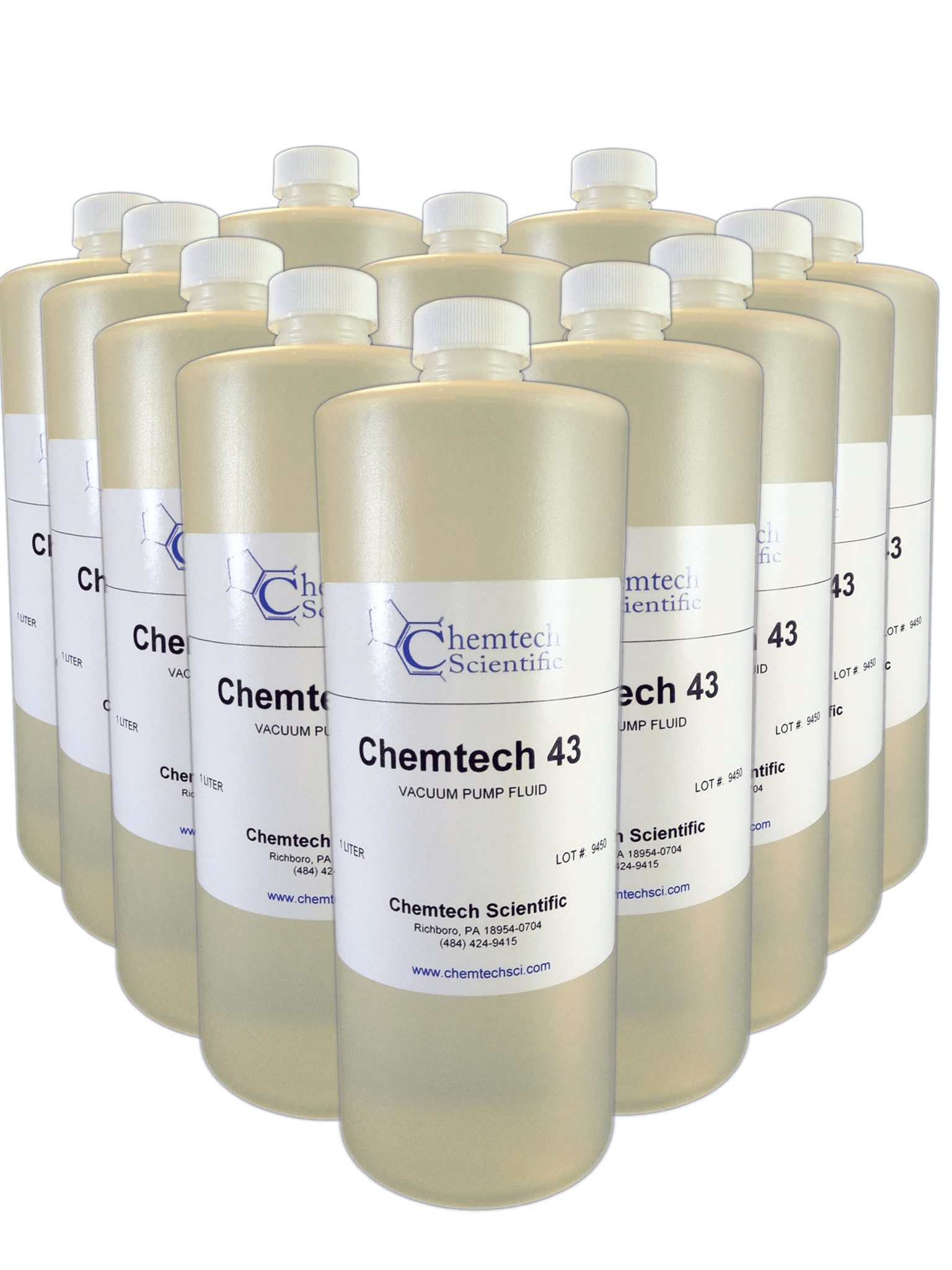 Vacuum Pump Fluid 43 Case of (12) One Liter Bottles - Chemtech Scientific Incorporated