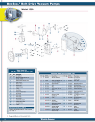 Welch 1380K - 04, MAJOR REPAIR KIT, for 1380 Vacuum Pump - Chemtech Scientific Incorporated