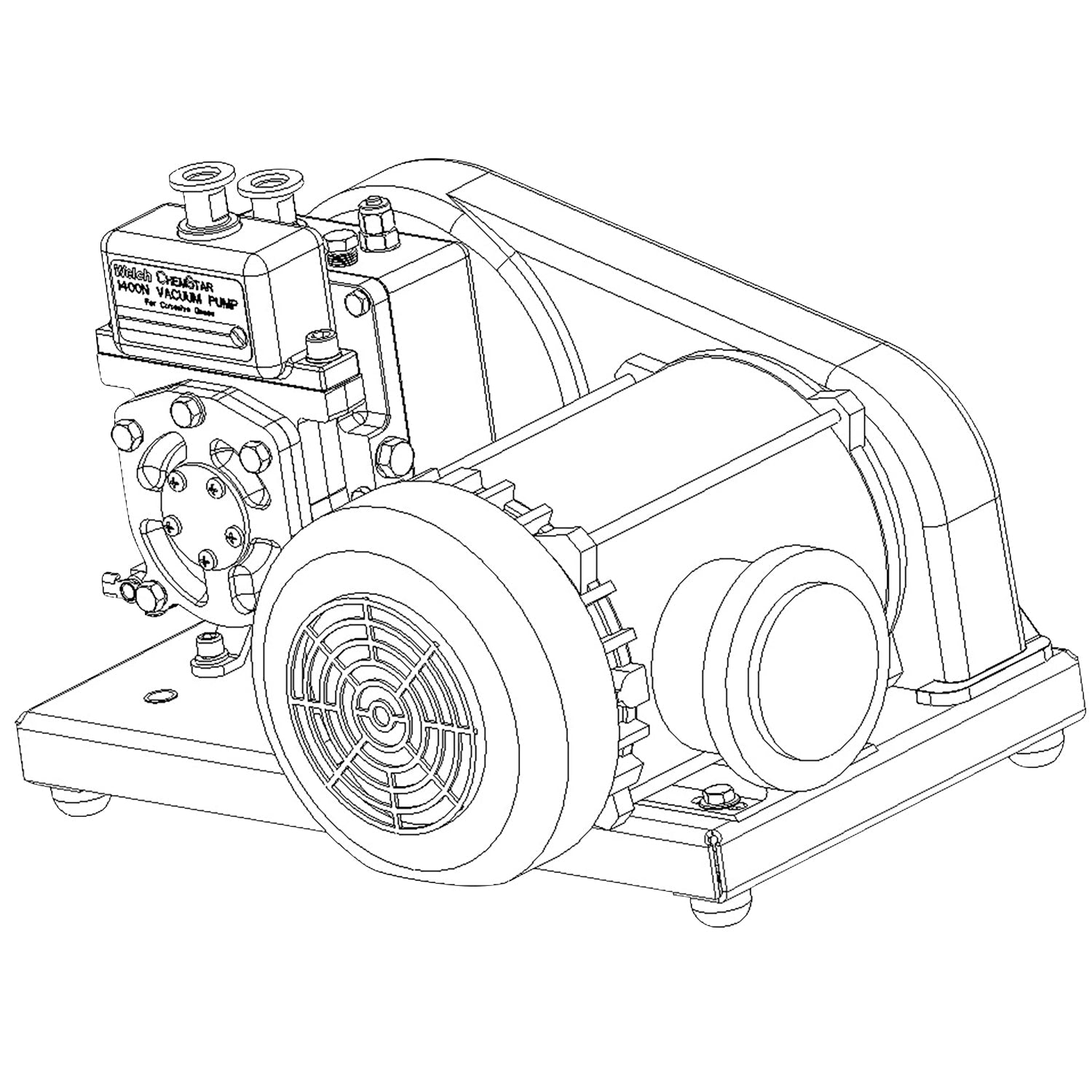 Welch 1400N - 90 Chemstar Explosion Proof Motor Vacuum Pump - Chemtech Scientific Incorporated