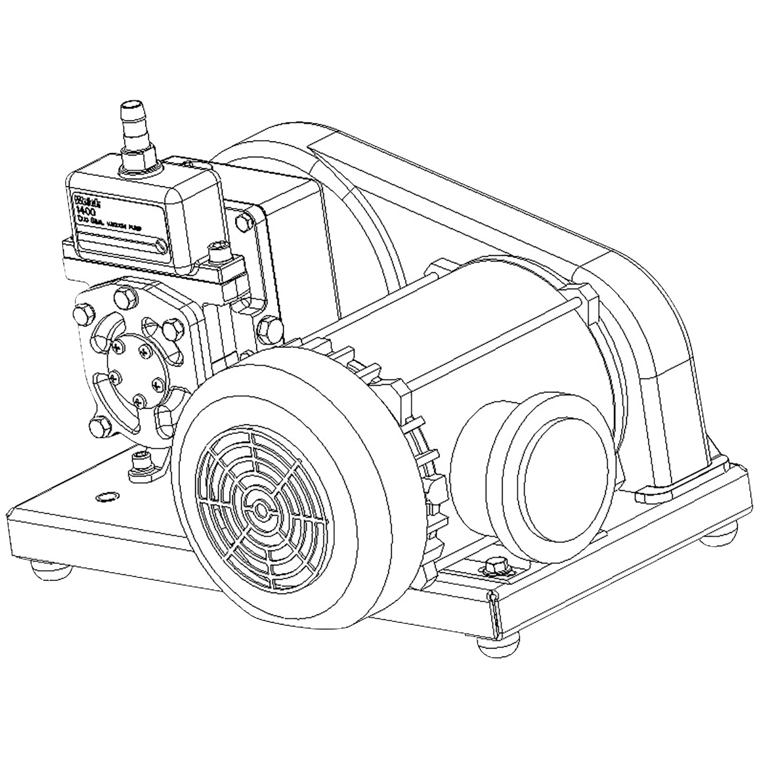 Welch 1400W - 01, Vacuum Pump with Explosion Proof Motor - Chemtech Scientific Incorporated