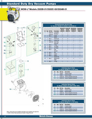 Welch 2522K - 03, SERVICE KIT FOR 2522 - Chemtech Scientific Incorporated